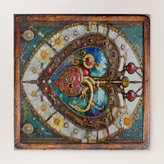 Anatomische Keramik des Herzens Puzzle (Horizontal)