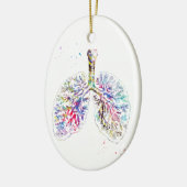 Anatomische Lunge Keramik Ornament (Links)