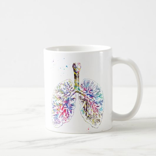Anatomische Lungen Kaffeetasse (Rechts)