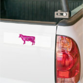 Anatomische niedliche Kuh Autoaufkleber (Auf Lkw)