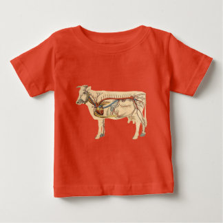 Anatomische Niedliche Kuh Baby T-shirt
