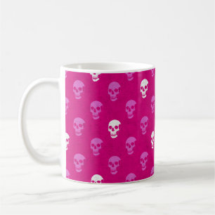 Anatomische Punkte des grunen Schädels rosa Weiß Kaffeetasse
