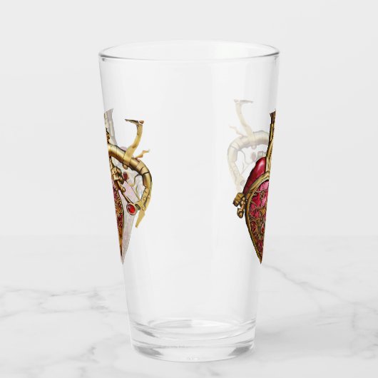 Anatomische Röhrchen und Geere aus Steampunkherz Glas (Links)