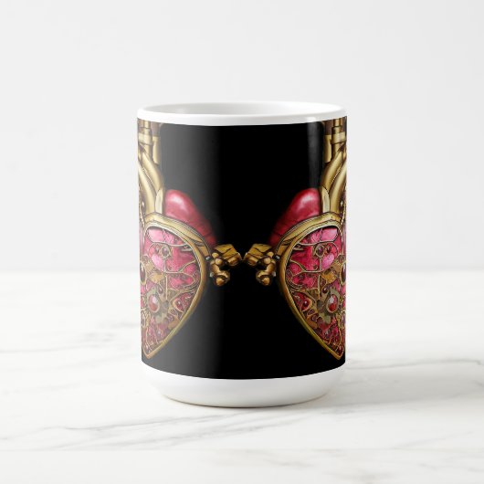 Anatomische Röhrchen und Geere aus Steampunkherz Kaffeetasse (Mittel)