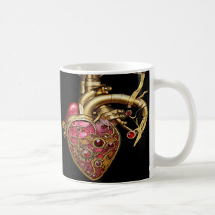 Anatomische Röhrchen und Geere aus Steampunkherz Kaffeetasse