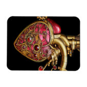Anatomische Röhrchen und Geere aus Steampunkherz Magnet (Horizontal)