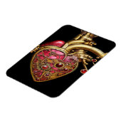 Anatomische Röhrchen und Geere aus Steampunkherz Magnet (Linke Seite)