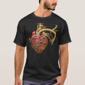 Anatomische Röhrchen und Geere aus Steampunkherz T-Shirt (Vorderseite)