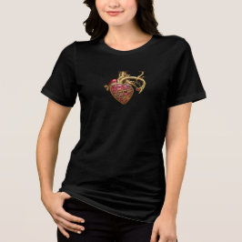 Anatomische Röhrchen und Geere aus Steampunkherz Tri-Blend Shirt