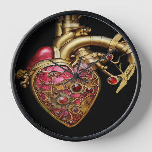 Anatomische Röhrchen und Geere aus Steampunkherz Uhr
