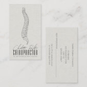Anatomische Spine Chiropraktor Ernennung und Visitenkarte (Vorne/Hinten)