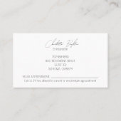 Anatomische Spine Chiropraktor Ernennung und Visitenkarte (Rückseite)