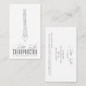 Anatomische Spine Chiropraktor Ernennung und Visitenkarte (Vorne/Hinten)