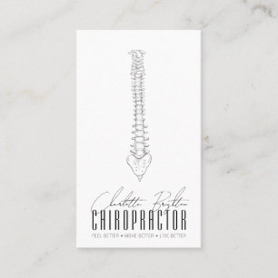 Anatomische Spine Chiropraktor Ernennung und Visitenkarte