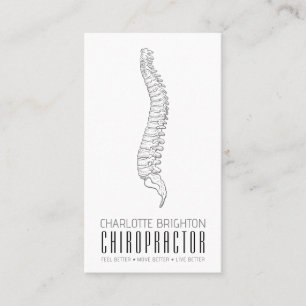 Anatomische Spine Chiropraktor Ernennung und Visitenkarte