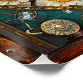 Anatomische Stahlreihe für das mechanische Herz Poster (Ecke)