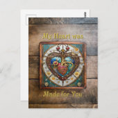 Anatomische Stahlreihe für das mechanische Herz Postkarte (Vorne/Hinten)