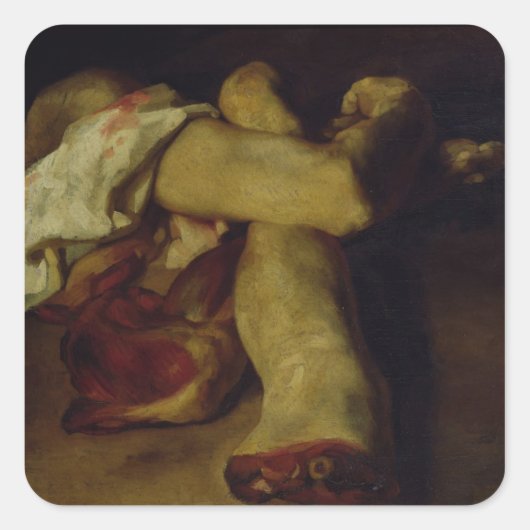 Anatomische Stücke Quadratischer Aufkleber (Vorderseite)