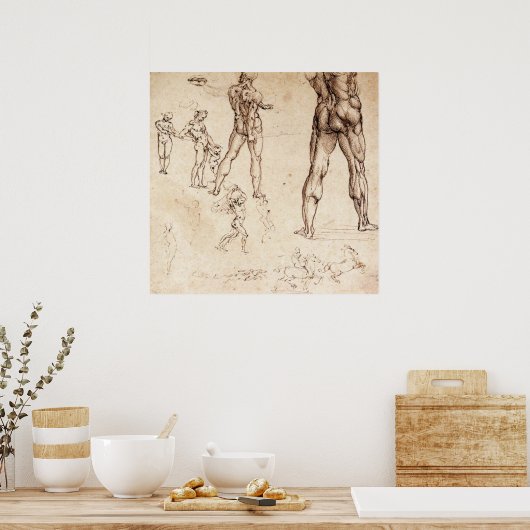 Anatomische Studien Poster (Küche)