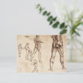 Anatomische Studien Postkarte (Stehend Vorderseite)