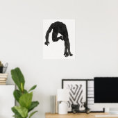 Anatomische Untersuchung des Nackens eines Mannes Poster (Heimbüro)