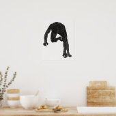 Anatomische Untersuchung des Nackens eines Mannes Poster (Küche)