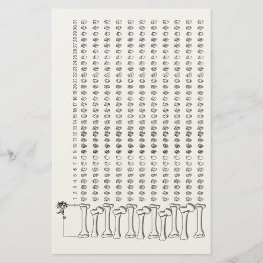 Anatomischer Herz-Gewohnheits-Tracker – Gothic Hab Briefpapier (Vorderseite)