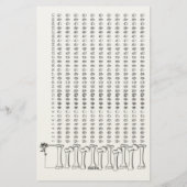 Anatomischer Herz-Gewohnheits-Tracker – Gothic Hab Briefpapier (Rückseite)
