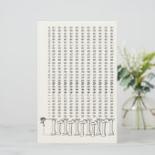 Anatomischer Herz-Gewohnheits-Tracker – Gothic Hab Briefpapier (Stehend Vorderseite)