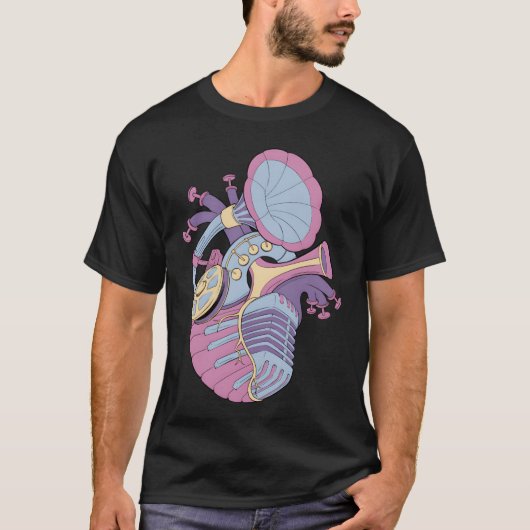 Anatomischer Musiker T-Shirt (Vorderseite)
