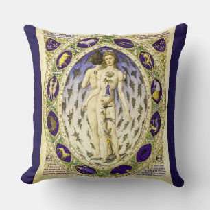 Anatomischer Zodiac-Mann Kissen