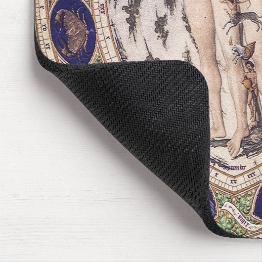 Anatomischer Zodiac-Mensch Mousepad (Ecke)