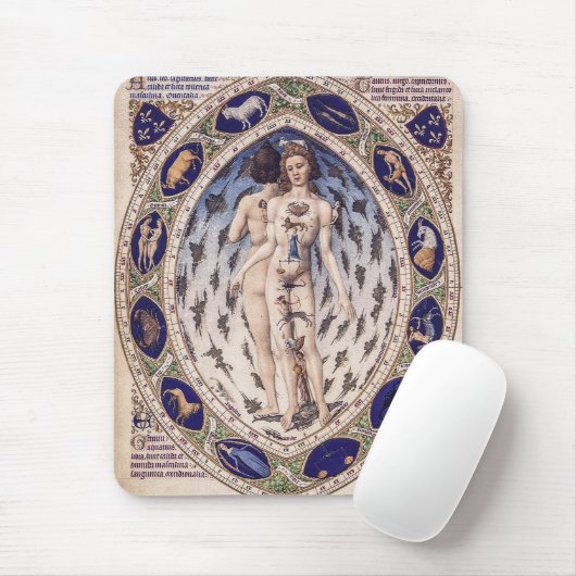Anatomischer Zodiac-Mensch Mousepad (Mit Mouse)