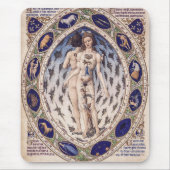 Anatomischer Zodiac-Mensch Mousepad (Vorne)