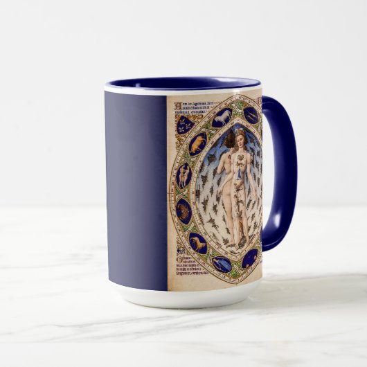 Anatomischer Zodiac-Mensch Tasse (VorderseiteRechts)