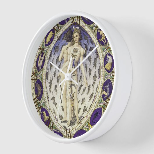 Anatomischer Zodiac-Mensch Uhr (Winkel)