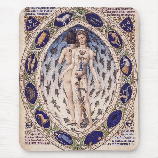 Anatomischer Zodiakmann Mousepad (Vorne)