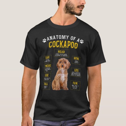 Anatomisches Cockapoo für Frauen T-Shirt (Vorderseite)
