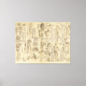 Anatomisches Diagramm aus Cyclopaedia 1728 Leinwanddruck (Vorderseite)