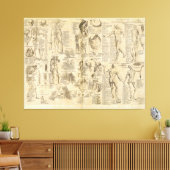 Anatomisches Diagramm aus Cyclopaedia 1728 Leinwanddruck (Insitu (Wohnzimmer))