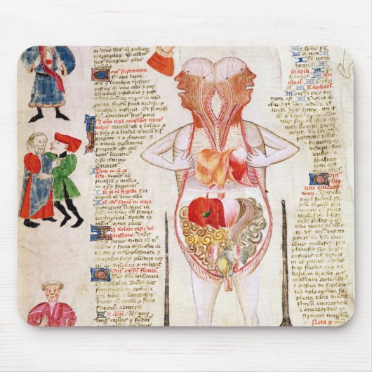 Anatomisches Diagramm Mousepad (Vorne)