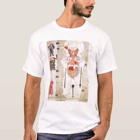 Anatomisches Diagramm T-Shirt (Vorderseite)