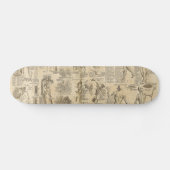 Anatomisches Diagramm von Cyclopaedia 1728 Skateboard (Horizontal)