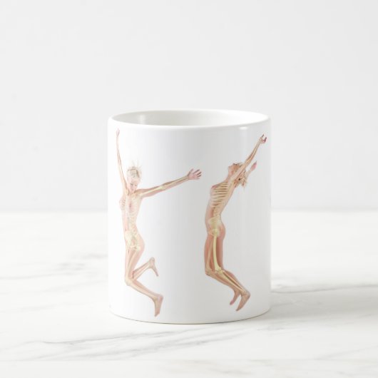 Anatomisches Frau-Springen Kaffeetasse (Mittel)