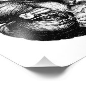 Anatomisches Gehirn Fotodruck (Ecke)