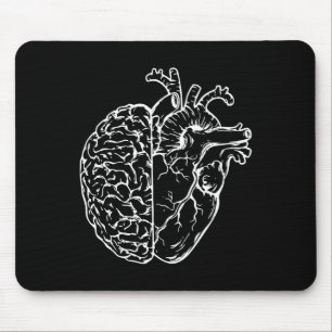 Anatomisches Gehirn Herzkrankenlehrer Student Nurs Mousepad
