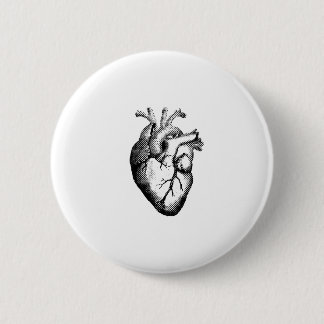 Anatomisches Herz-Abzeichen Button