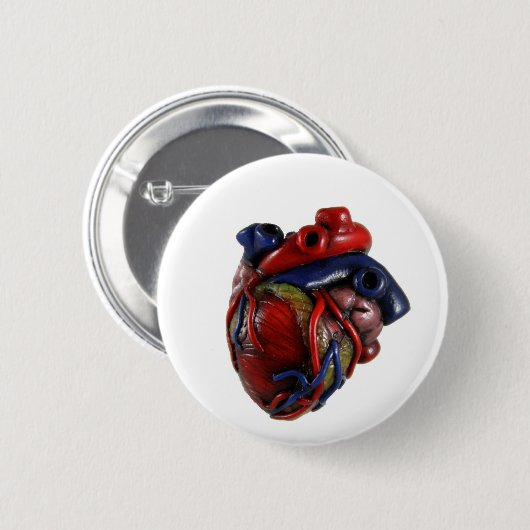 Anatomisches Herz Button (Vorne & Hinten)
