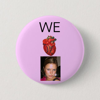 Anatomisches Herz Casey Rosa Button