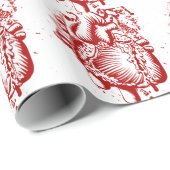 Anatomisches Herz Geschenkpapier (Rolleneckpunkt)
